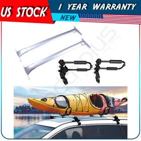 Adp83880cp156s Autodayplus For 14-19 Nissan Rogue Roof Rack Cross Bar Boat Kayak Luggage Carrier