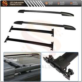Aut8332500us Autodealsparts Top Rack Cross Bar Side For Toyota 2008-13 Highlandeer Black Aluminum