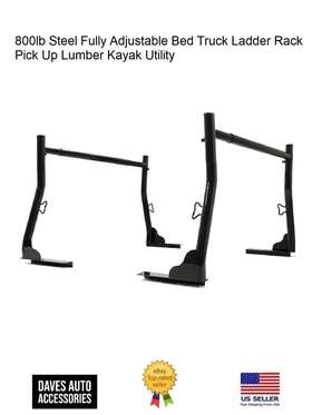 Autoparts 705830020463 Adjustable Truck Rack With Mounting Hardware 800lb Steel Pick Up Lumber Kayak