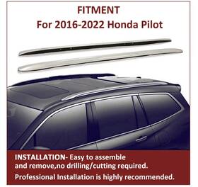 Autoparts 740331431349 For 2016-2022 17 18 19 Honda Pilot Luggage Cargo Roof Rack Side Rails Cross Bars