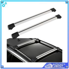 At160de837pot Autoparts-depot 2 X Roof Rack For 2004-2013 Bmw X5 Aluminum Set Luggage Cargo Carrier