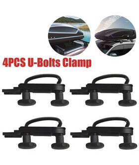 Autopartszone Autop110 4pcs Universal U-bolts Roof Box Car Van Mounting Fitting Rack Bracket Kit
