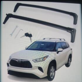 369-crb2020hld-apd Autopartszone4usa For Toyota Highlander Xle Limited 20-21 Roof Rack Cross Bar Luggage Carrier
