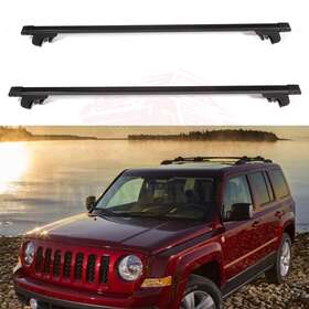 10162422 Autosuperstar Heavy-duty Steel Roof Rack 48 Inch Cross Bars Cargo Carrier For Jeep Patriot