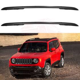 10163188 Autosuperstar Roof Rack Cross Bars Rail For Jeep Renegade 2015-2018 Aluminum Baggage