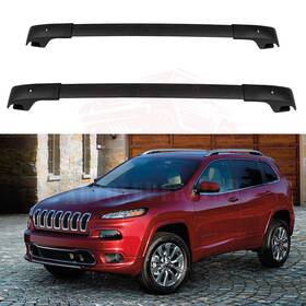 10164075 Autosuperstar 2 Pcs Top Roof Rack Cross Bars Cargo Storage For Jeep Cherokee 2016-2017