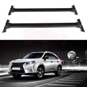 10164076 Autosuperstar 2 X Roof Rack Rail Cross Bar Luggage Carrier For Lexus Rx350 Rx450h 2010-2015