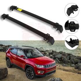 10169210 Autosuperstar Rubber Roof Top Rack Cross Bar Carrier For Jeep Compass 2011-2016