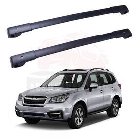 10169647 Autosuperstar Black Car Roof Top Cross Bars Cargo Rack For Subaru Forester 2014-2019
