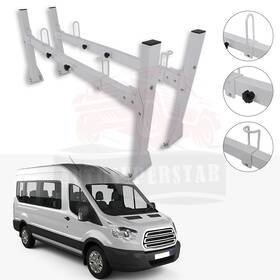 10170995 Autosuperstar 2 Pcs Crossbar Van Bar Ladder Roof Rack Steel For Chevy Express