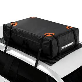 1i761826 Autoxbert Car Waterproof Roof Top Carrier Bag Cargo Luggage Rack Cross Bar Storage Box &