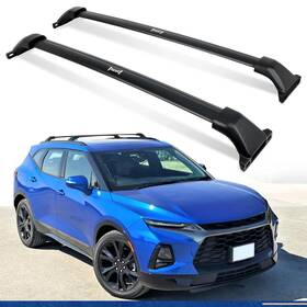 Auxpacbo Jhce05 330 Lbs Roof Rack For Chevy Blazer 2019-2025 Black Crossbars Luggage Carrier