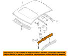 Bbm47105yb Mazda Oem Roof Side Rail Left