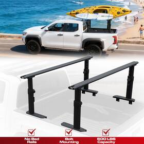 Bec1918v01 Besteryus Truck Ladder Rack Adjustable Height Aluminum Bed Fit For Tacoma/gladiator