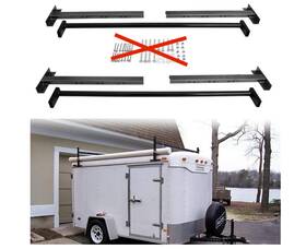 Bec36 Besteryus Adjustable Roof Ladder Racks For Enclosed Trailers Cargo Vans Trucks 4ft-7ft Wide