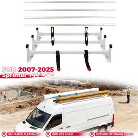 Ewc1831v01 Besteryus Aluminum Van Roof Racks With Side Rails Fit For 2007-on Sprinter 144 Inch Wb High