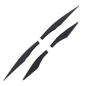 Asf8bv Bfo Black Abs Roof Rail Cover For Lexus Rx300 Rx330 Rx350 Rx400h 2003-2008 Set