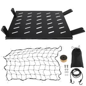 S5etey Bfo Rear Cargo Rack For Jeep Wrangler Tj 1997-2006 300 Lbs Capacity With Elastic Net