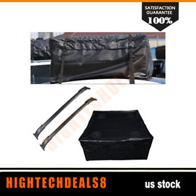 Ht833258ht403am Bk Roof Rack Cross Bar Luggage Bag For 2015-20 Tahoe Suburban Yukon Xl Escalade