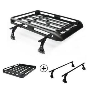509977 Black 50 X 38 Aluminum Crossbar Roof Rack Suv Top Cargo Luggage Carrier