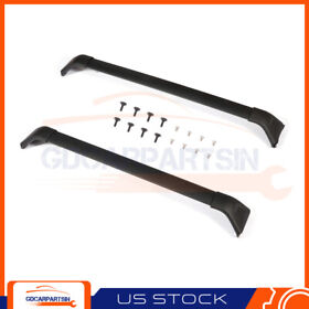 Gd106626r Black For 2017-2019 Mazda Cx-5 Cx5 Roof Rack Rail Cross Bar Luggage Aluminum