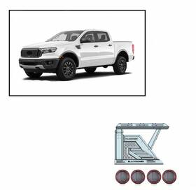 Ar2-07ba3-plfr Black Horse Offroad Armour Ii Roll Bar With Basket Kit