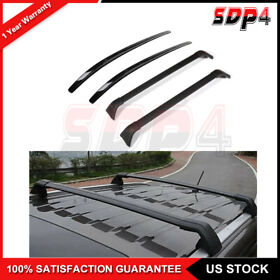 Sdp4838118am006 Black Top 2x Roof Rack Side Rails Cross Bar Carrier Set For Mazda Cx-5 17-19