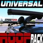 Blk Car Frame Rack Roof Bars Window Truck Kit Suv Adjustable Cross 54 Rail