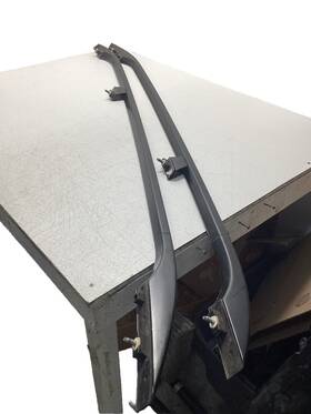 7158530 Bmw 2007-2013 X5 E70 Left Right Roof Cargo Luggage Rail Rack Set Black Oem