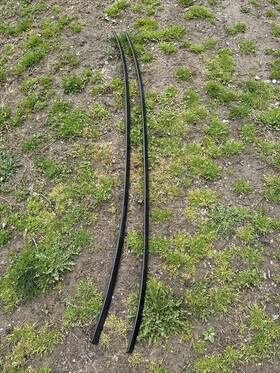 7290357 Bmw 12-18 F30 F80 Sedan Roof Rack Rail Molding Trim Left Right Set Mineral Gray