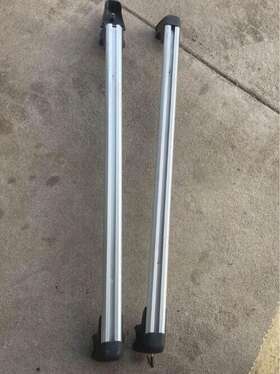 Wbblck01 Bmw Fits X3 2007 Cross Bars Carrier Roof Rack Silver 2pcs Rails