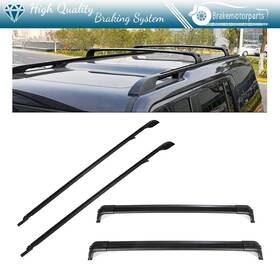 Bk83325301pp Brakemotorparts Fits 2005-16 Land Rover Lr3 Lr4 Black Roof Racks Cross Bars Side