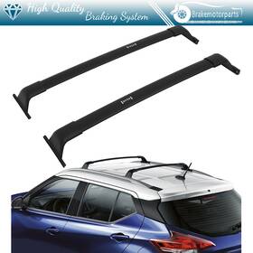 Br1176570ke Brakemotorparts For 2018-21 Nissan Kicks Aluminum Roof Rack Cross Bar Top Luggage Baggage Cargo