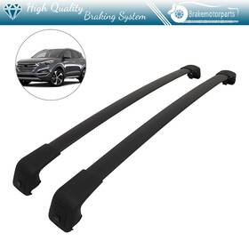 Br1616890ke Brakemotorparts Black Cross Bar For 2016-2021 Hyundai Tucson Roof Rack Set Luggage Cargo Carrier