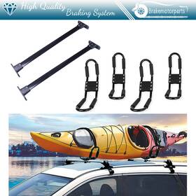 Br8381360ke Brakemotorparts 4 X Canoe Kayak Rack J Bar 2x Cross Silver For 2005-2012 Nissan Pathfinder
