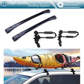 Br8381480ke Brakemotorparts Black 2 X Cross Bar Adjustable Kayak Canoe Rack J For 2013-2018 Toyota Rav4