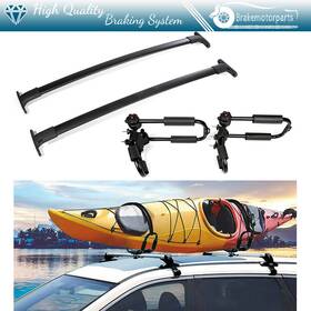 Br8381620ke Brakemotorparts Black 2x Cross Bar Adjustable Kayak Canoe Rack Jbar For 2016-2018 Ford Explorer