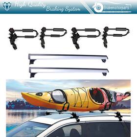 Br8381740ke Brakemotorparts Silver Cross Bar 4 X Adjustable Kayak Canoe Rack J For 2007-2016 Audi Q5 Q7
