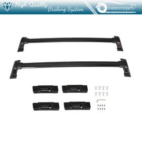Bra106580oke Brakemotorparts For 2007-2011 Honda Crv Black Cross Bars Top Roof Rack Carrier Us Stock