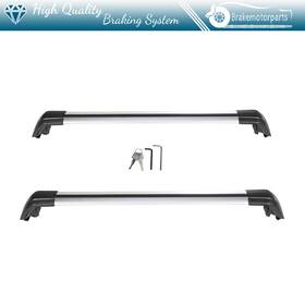 Bra106602oke Brakemotorparts Cross Bar Roof Rack Set Luggage Cargo Carrier For 2013-2022 Mistubishi Outlander