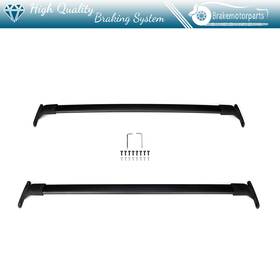 Bra106612oke Brakemotorparts For 18-22 Ford Expedition Black Roof Rack Set Cross Bar Aluminum Luggage Carrier