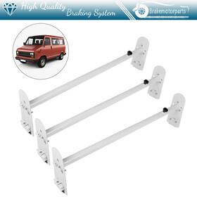 Bra109894oke Brakemotorparts 3 Bars Fullsize Van Roof Ladder Rack Bar Steel For 1996-on Chevy Express Black