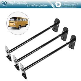 Bra109895oke Brakemotorparts New 3 Bar Adjustable Van Roof Ladder Rack For Chevy Dodge Ford Gmc Express Black