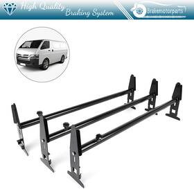 Bra109898oke Brakemotorparts For Chevy Gmc Express Ford Dodge 3 Bars Van Roof Ladder Rack Bulky Tools Carrier