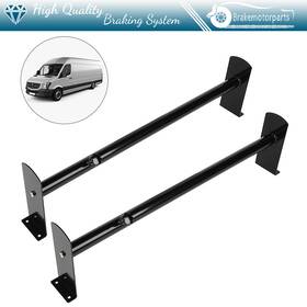 Bra109902oke Brakemotorparts Roof Rack 2 Bars Van Ladder Bulky Tools Carrier For Chevy Gmc Express Ford Dodge
