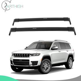 Bra111383oke Brakemotorparts Roof Rack Cross Bars Fits 2021-2023 Jeep Grand Cherokee L Carrier Luggage Black