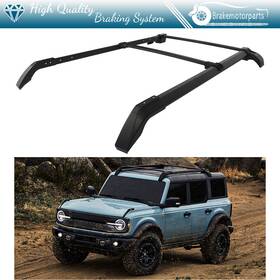 Bra111390oke Brakemotorparts Aluminum Roof Rack For 2021-2024 Ford Bronco 2x Cross Bar Side Rail