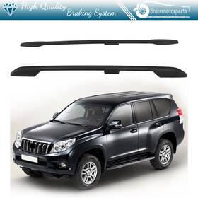 Bra131096oke Brakemotorparts Roof Rack Set Side Rail For 03-09 Toyota Land Cruiser Aluminum Luggage Carrier