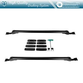 Bra160820oke Brakemotorparts Roof Rack Set 43.3 Inch Adjustable Universal Cross Bar For Car Suv Lugggage Carrier