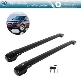 Bra161674oke Brakemotorparts Cross Bar Black For 2009-2015 Mercedes Benz Glk270 Glk350 Aluminum Roof Rack Set